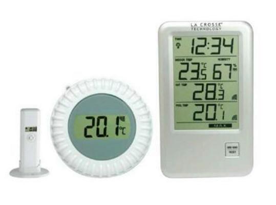 WS9068-IT - - Thermomètre de piscine sans fil avec sonde supplémentaire